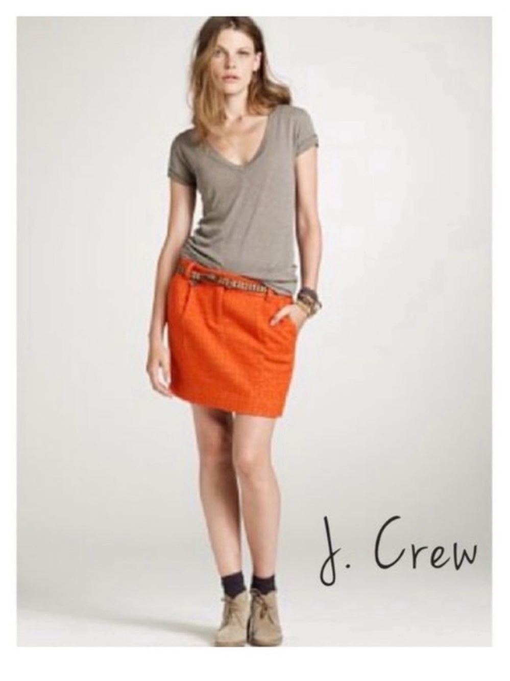 J.Crew Atomic Tweed Mini Skirt - Wool Blend
